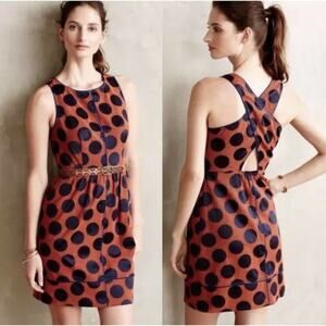 Anthropologie Maeve Rokin Polka Dot Dress